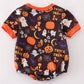 Orange Halloween Ruffle Boy Bubble