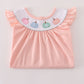 Pink Embroidery Pants Set