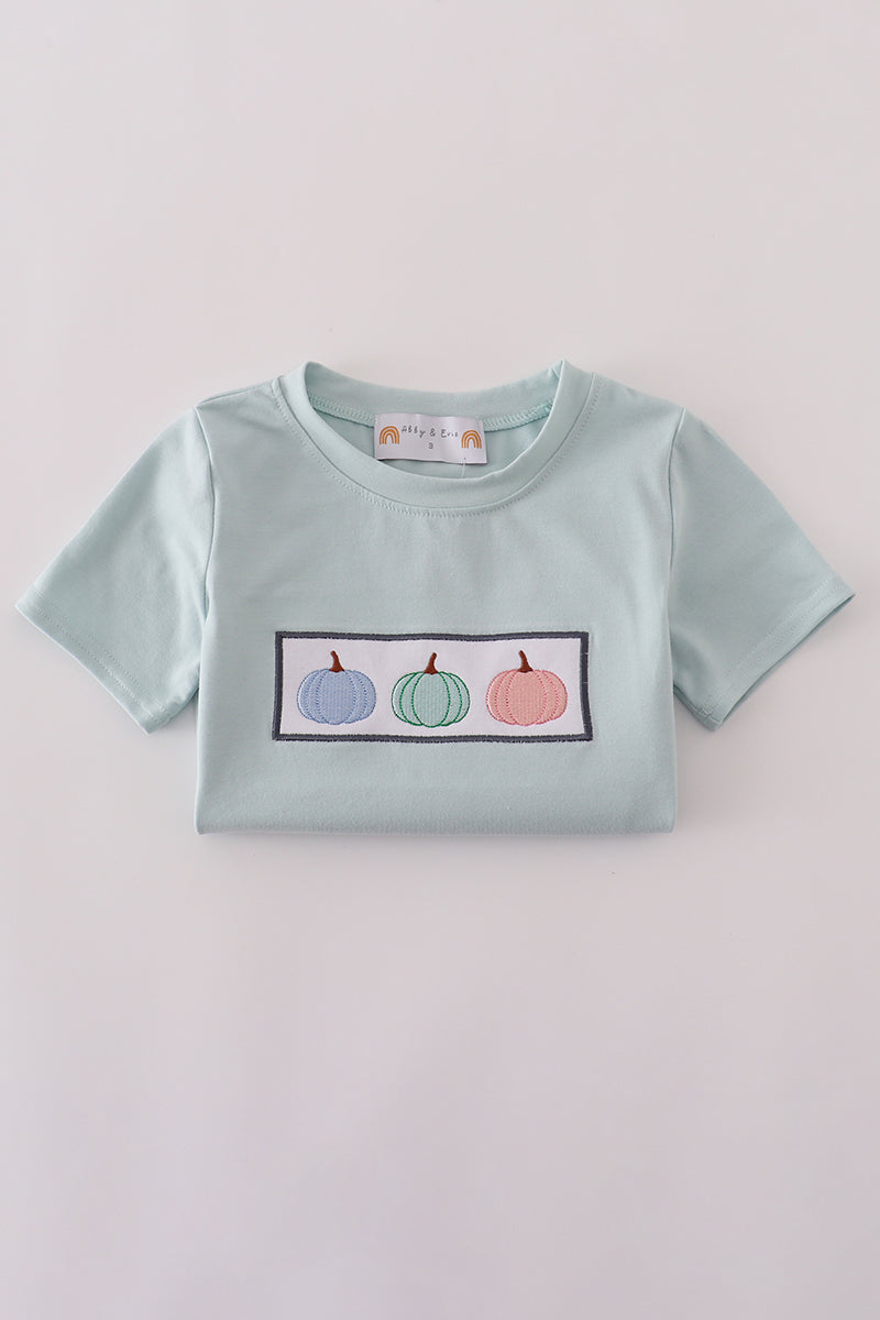 Navy Pumpkin Embroidery Set