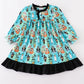 Halloween Character Print Girl Dress