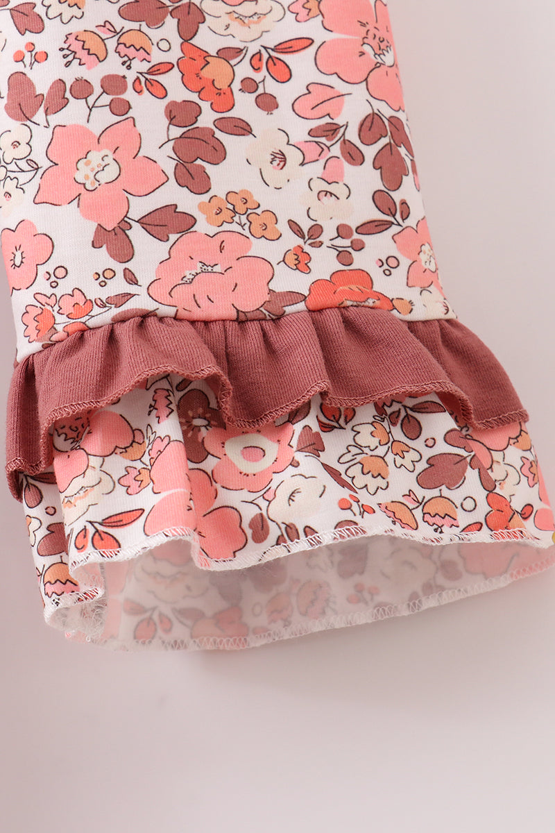 Fall Floral Print Mom&Me Dress