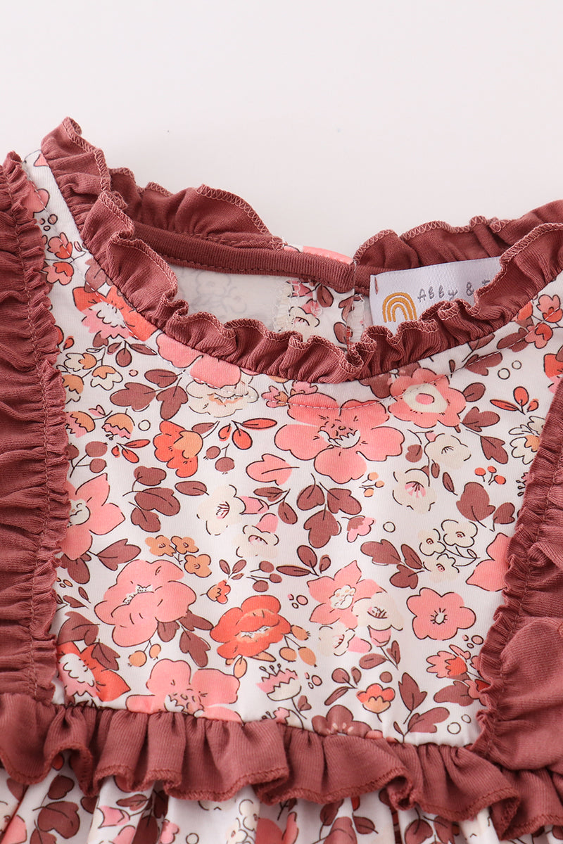 Fall Floral Print Mom&Me Dress