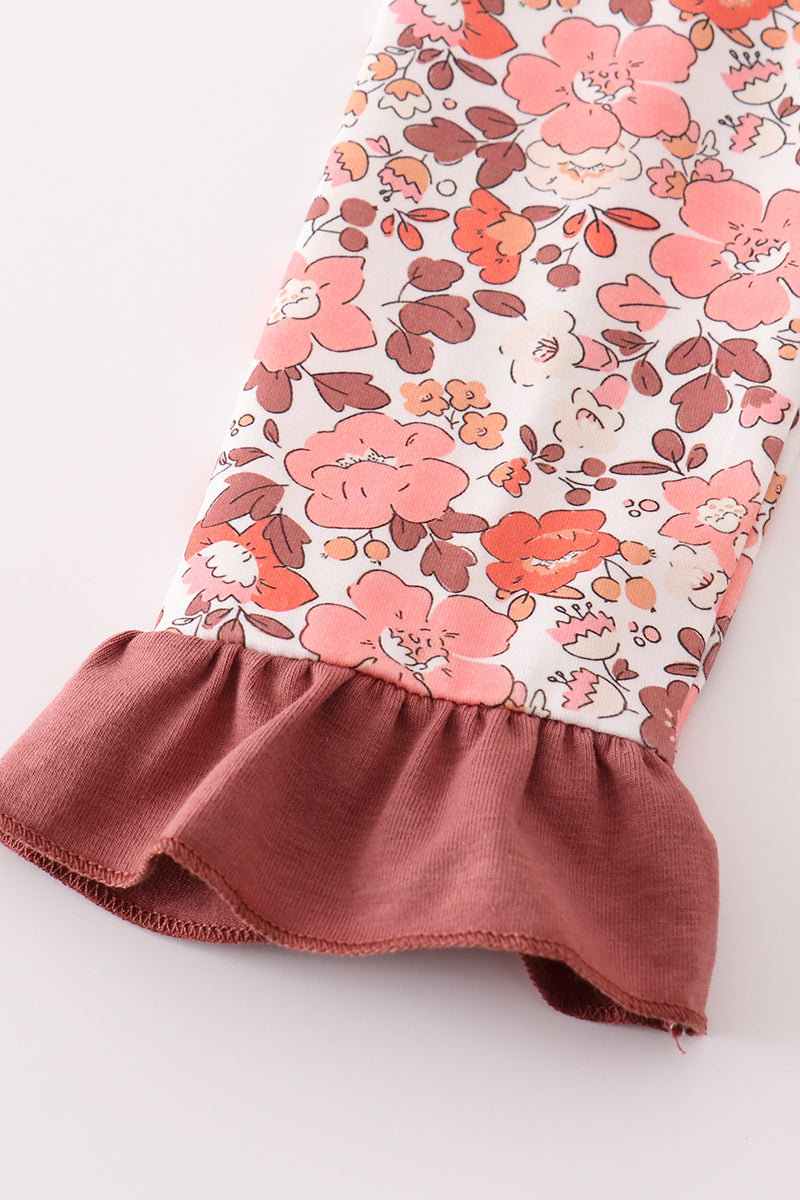 Fall Floral Print Mom&Me Dress