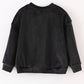 Black Velvet Blessed Embroidery Mom&Me Sweatshirt