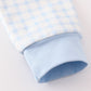 Blue Pumpkin Embroidery Plaid Boy Set