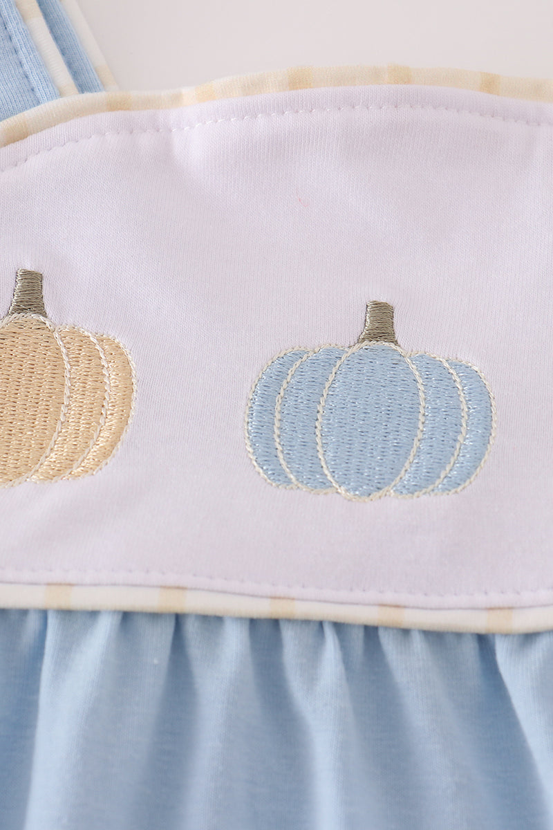 Blue Pumpkin Embroidery Bubble