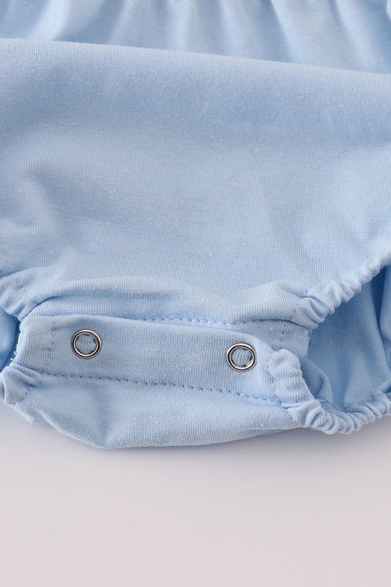 Blue Pumpkin Embroidery Bubble