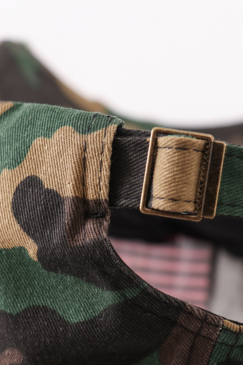 Camouflage Flag Vintage Hat Mom & Me
