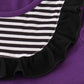 Purple Halloween Witch Applique Dress