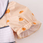 Khaki Embroidery Smocked Dress