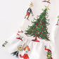 White Grinch Print Dress