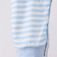 Blue Stripe Reindeer Applique Romper