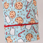 Santa Claus Cookie Print Pajamas Set