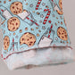 Santa Claus Cookie Print Pajamas Set