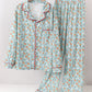Santa Claus Cookie Print Adult Pajamas Set