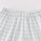 Blue Checkered Strap Girl Set