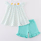 Dot Chicken Embroidery Smocked Set