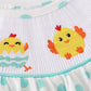 Dot Chicken Embroidery Smocked Set