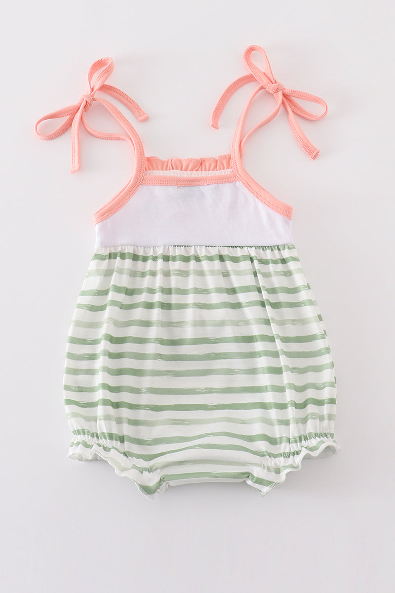 Marine Creature Embroidery Stripe Bubble