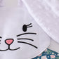 Green Floral Bunny Applique Bubble