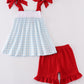 Blue Flag Embroidery Set