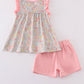 Pink Floral Print Set