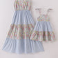 Pastel Wildflowers Print Mom&Me Tiered Dress