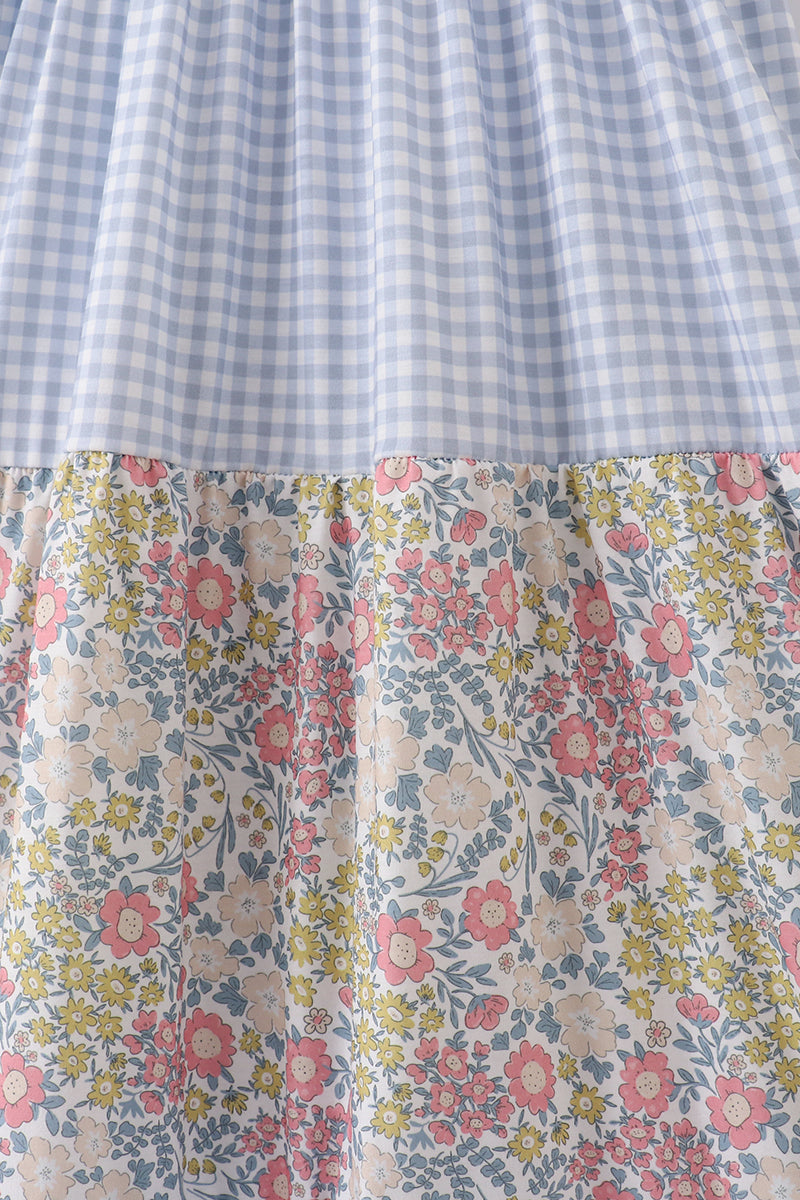 Pastel Wildflowers Print Mom&Me Tiered Dress