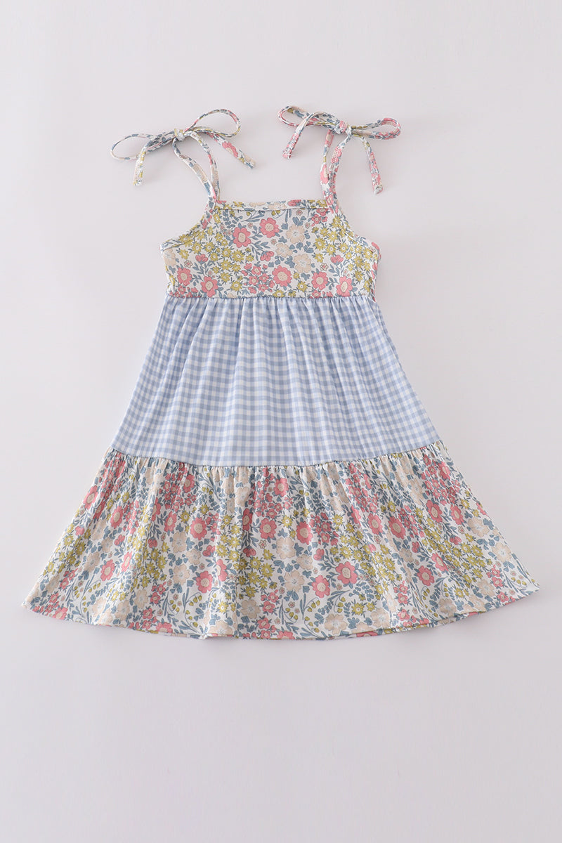 Pastel Wildflowers Print Mom&Me Tiered Dress