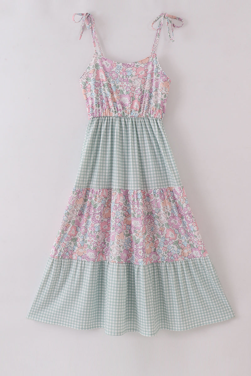 Garden Gingham Mom & Me Tiered Dress