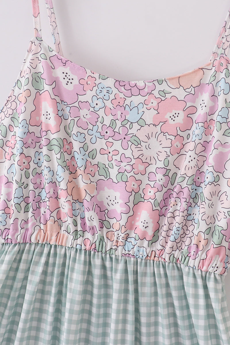 Garden Gingham Mom & Me Tiered Dress