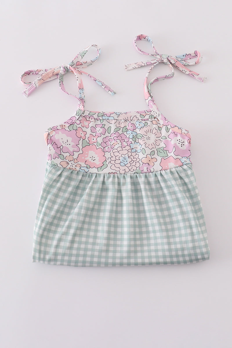 Garden Gingham Mom & Me Tiered Dress