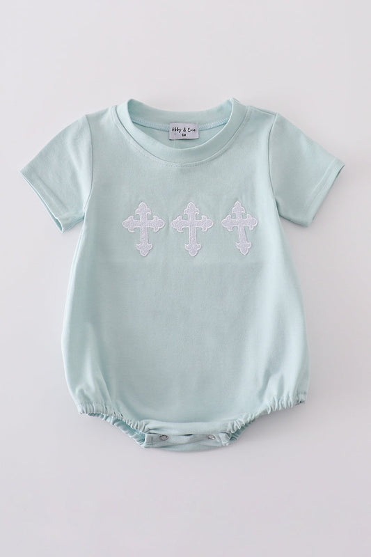 Blue Cross Embroidery Bubble