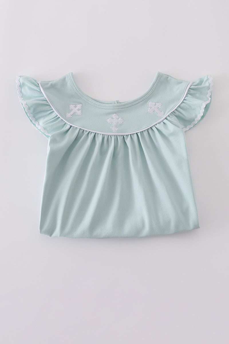 Blue Cross Embroidery Set