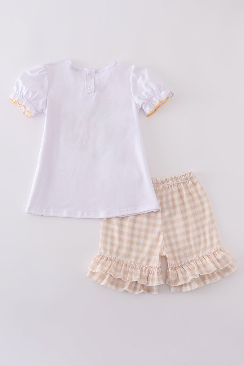 Easter Cross Embroidery Girl Set