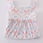Blue Bow Lattice Print Mom & Me Dress
