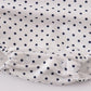 Red Cake Embroidery Dot Ruffle Bubble