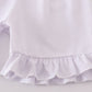 Blue Stripe Seersucker Shorts Set