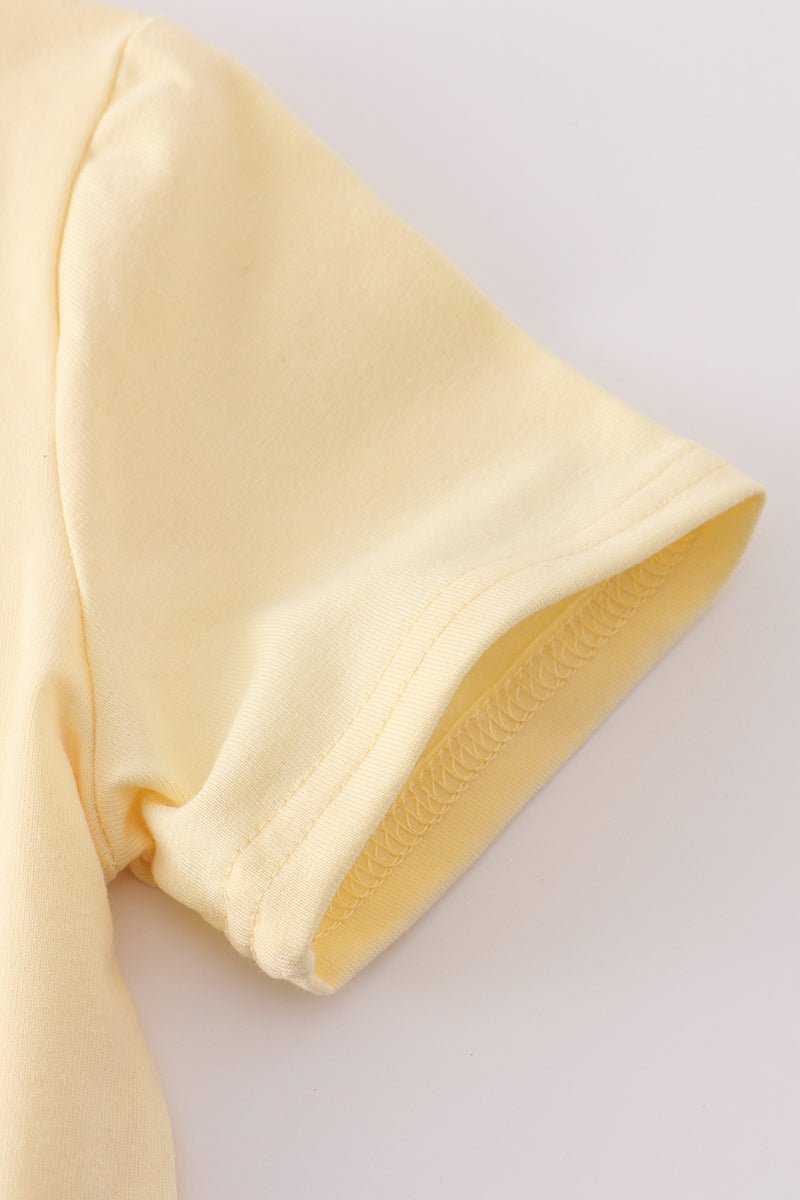 Yellow Truck Applique Top