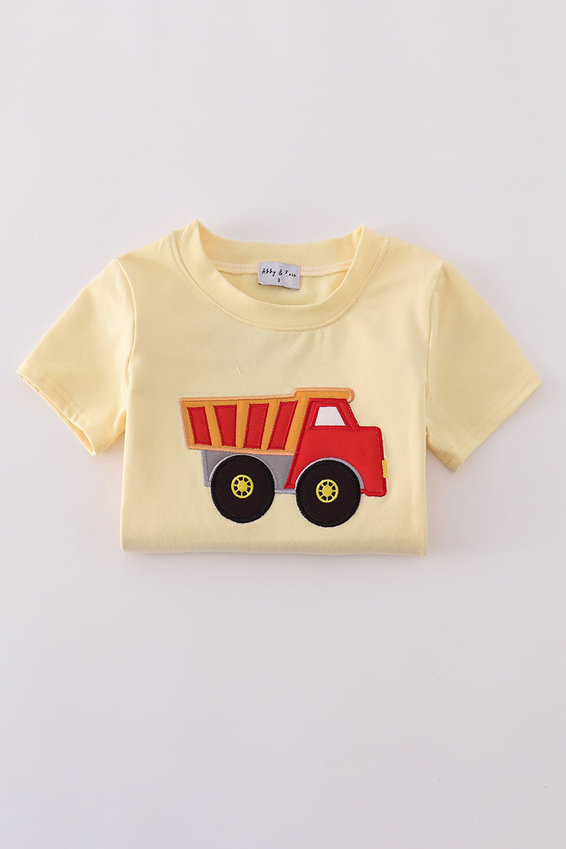 Yellow Truck Applique Top