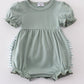 Sage Stripe Ruffle Bubble