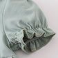 Sage Stripe Ruffle Bubble