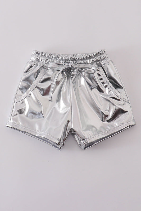 Silver Laser Shorts