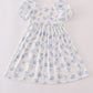 Blue Seashell Bow Mom & Me Dress