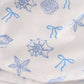 Blue Seashell Bow Mom & Me Dress