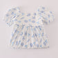 Blue Seashell Bow Mom & Me Dress