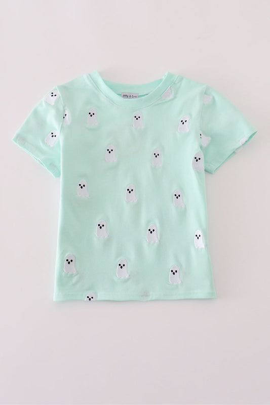 Green Ghost Embroidery Top