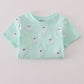 Green Ghost Embroidery Top