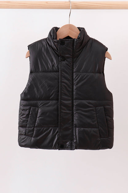 Black Mom&Me Puffer Vest