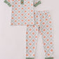 Green Pumpkin Bamboo Pajamas Set